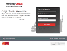 Tablet Screenshot of e-donosti.mondragonlingua.com